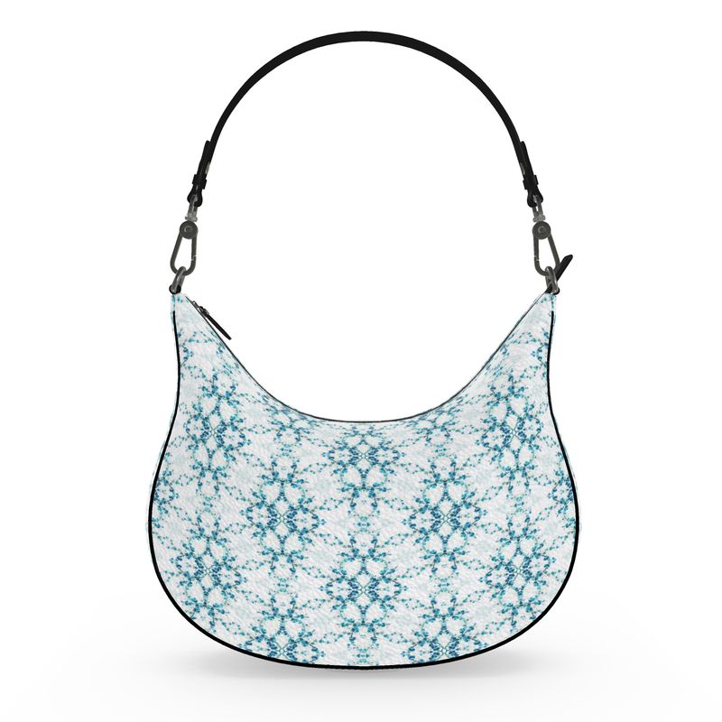 Blue Diamonds Curve Hobo Bag