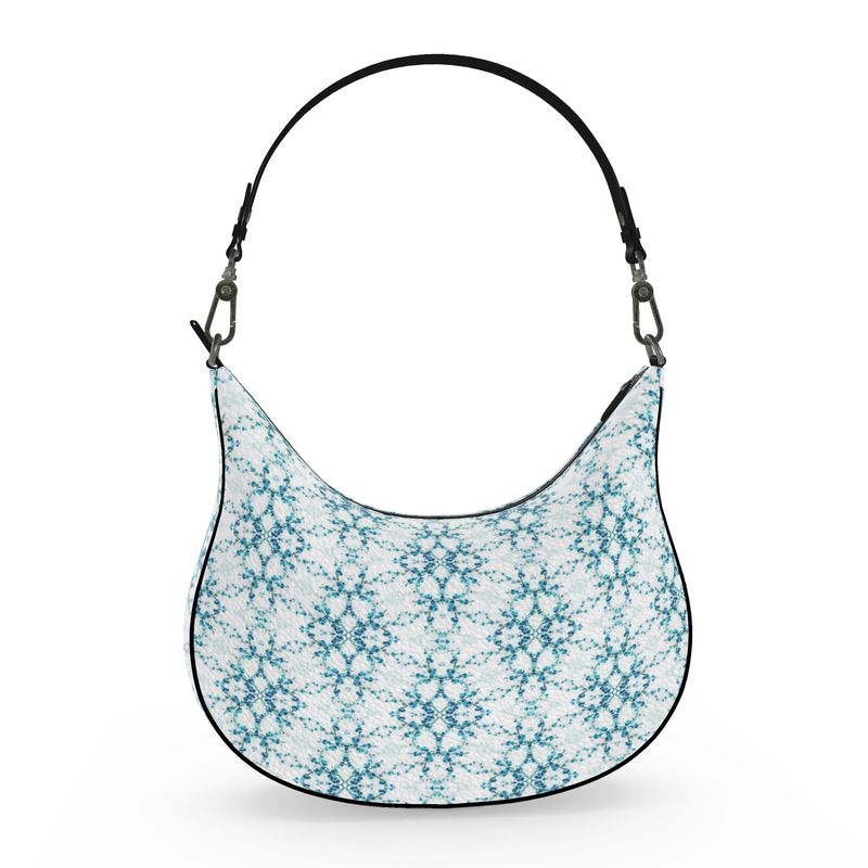 Blue Diamonds Curve Hobo Bag